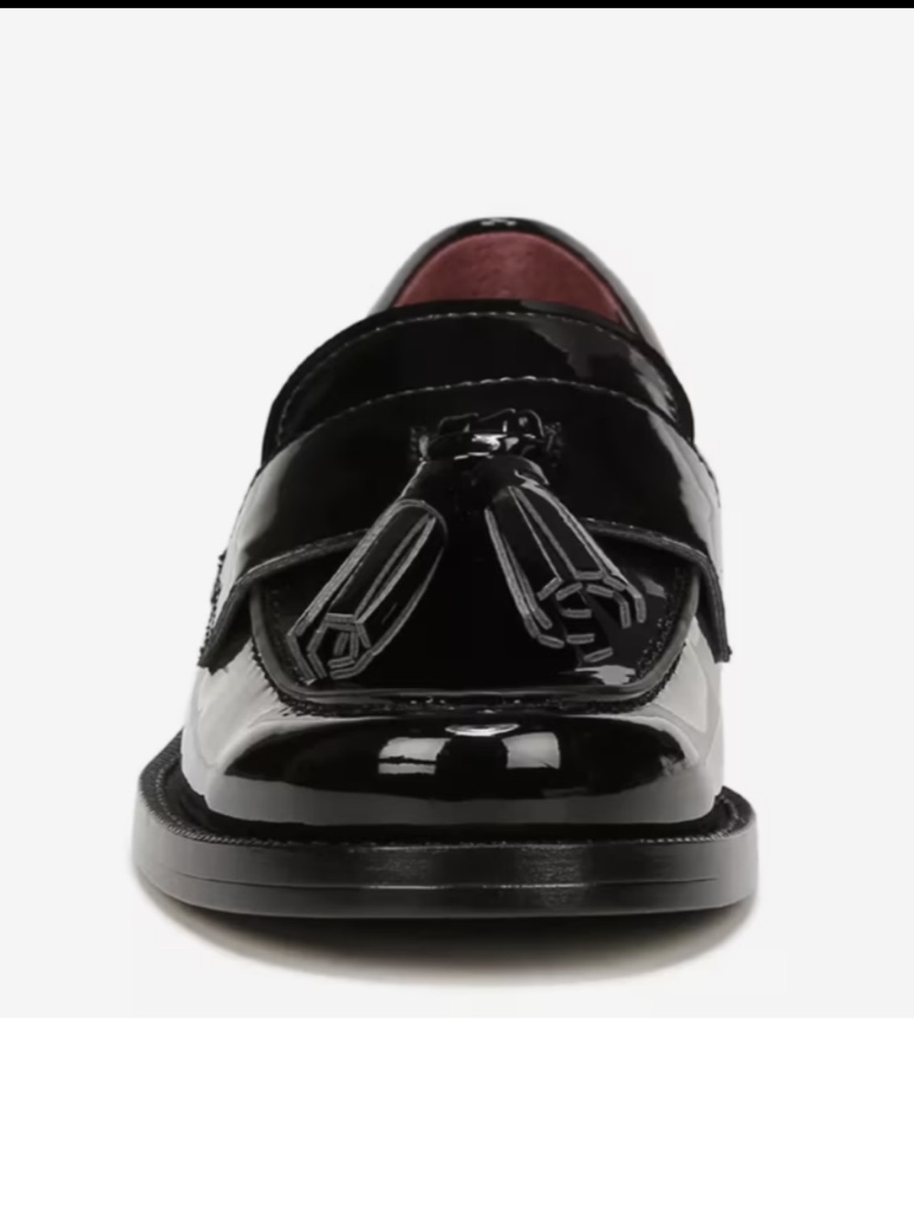 Franco Sarto Black Patent Tassel Loafers for Women Size 9 MSRP $109.00 - Picture 2 of 9